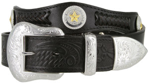 3859 Genuine Full Grain Western Leather Belt 1-1/2" (38MM) Wide 3859 Genuine Full Grain Western Leather Belt 1-1/2" (38MM) Wide