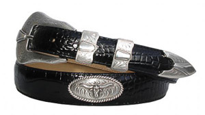 2050 Western Longhorn Steer Silver Genuine Full-Grain Cowhide Leather Dress Belt (24/29) Taper 2050 Western Longhorn Steer Silver Genuine Full-Grain Cowhide Leather Dress Belt (24/29) Taper