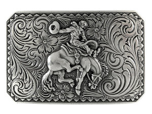 HA0150 LASRP Antique Silver Bronco Rider Cowboy Belt Buckle Fits 1-1/2"(38mm) Wide Belt HA0150 LASRP Antique Silver Bronco Rider Cowboy Belt Buckle Fits 1-1/2"(38mm) Wide Belt