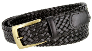 BL043 Antiqued Brass Buckle Basketweaved Woven Genuine Leather Dress Belt 1-1/4" BL043 Antiqued Brass Buckle Basketweaved Woven Genuine Leather Dress Belt 1-1/4"