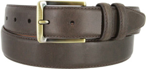 2042 Brass Color Buckle Genuine Italian Calfskin Leather Casual Dress Belt 1-3/8"(35mm) Wide - MADE IN U.S.A. 2042 Brass Color Buckle Genuine Italian Calfskin Leather Casual Dress Belt 1-3/8"(35mm) Wide - MADE IN U.S.A.
