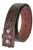 3585 Western Floral Full Grain Embossed Casual Belt 1-1/2"(38mm) Wide