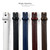 1" (25MM) Straight Genuine Full-Grain Cowhide Leather Dress Belt Strap with Snaps  - 1" Wide 1" (25MM) Straight Genuine Full-Grain Cowhide Leather Dress Belt Strap with Snaps  - 1" Wide