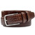 Men's Brushed Nickel Buckle Genuine Leather Alligator Embossed Dress Belt 1-3/8"(35mm) Wide