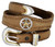 Texas Star Bronco Rider Conchos Crazy Horse Scalloped Genuine Leather Western Belt 1"(25mm) Wide Texas Star Bronco Rider Conchos Crazy Horse Scalloped Genuine Leather Western Belt 1"(25mm) Wide