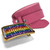 Rhinestone Crystal Antique Brass Rectangle Blank Plain Buckle With Casual Jean Genuine Suede Pink Leather Belt 1-1/2"(38mm) Wide Rhinestone Crystal Antique Brass Rectangle Blank Plain Buckle With Casual Jean Genuine Suede Pink Leather Belt 1-1/2"(38mm) Wide