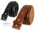 3918 Hand-laced X Pattern Genuine Full Grain Leather Casual Belt 1-3/4"(45mm) Wide 3918 Hand-laced X Pattern Genuine Full Grain Leather Casual Belt 1-3/4"(45mm) Wide