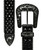 35116 Rhinestone Belt Fashion Western Bling Crystal Genuine Leather Belt 1-3/8"(35mm) Wide