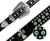 50121 Rhinestone Belt Fashion Western Bling Crystal Genuine Leather Belt 1-1/2"(38mm) Wide