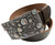 1312 Austrian Crystal Adorned Buckle Full Grain Tooled Leather Belt 1-1/2"(38mm) Wide 1312 Austrian Crystal Adorned Buckle Full Grain Tooled Leather Belt 1-1/2"(38mm) Wide