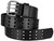2000 Roller Punk Three Hole Genuine Full Grain One Piece Leather Casual Jean Belt 1-3/4"(45mm) Wide 2000 Roller Punk Three Hole Genuine Full Grain One Piece Leather Casual Jean Belt 1-3/4"(45mm) Wide