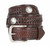 9181 Western Scorpion X Hand Woven Genuine Full Grain Leather Belt with Indian and Buffalo Conchos 1-1/2"(38mm) Wide