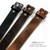 BS304 Genuine Full Grain Vintage Leather Belt Strap with Snaps on 1-1/2"(38mm) wide BS304 Genuine Full Grain Vintage Leather Belt Strap with Snaps on 1-1/2"(38mm) wide