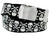 BF6273 Black Canvas Military Web Punk Belt 1-1/4"(32mm) Wide- White Skull BF6273 Black Canvas Military Web Punk Belt 1-1/4"(32mm) Wide- White Skull