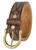 3820 Half Dome Full Grain Leather Hand Tooled Engraved Belt 1-1/2"(38mm) Wide