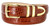 3258 Gold Genuine Full-Grain Cowhide Leather Designer Golf Dress Belt 1-1/4"(32mm) Wide