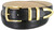 3258 Gold Genuine Full-Grain Cowhide Leather Designer Golf Dress Belt 1-1/4"(32mm) Wide