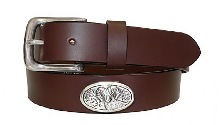 2223 Ram Genuine Full Grain Leather Casual Dress Belt 1-1/4"(32mm) Wide