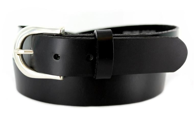 2547 Casual One Piece Leather Dress Belt 1-1/8"(30mm) Wide