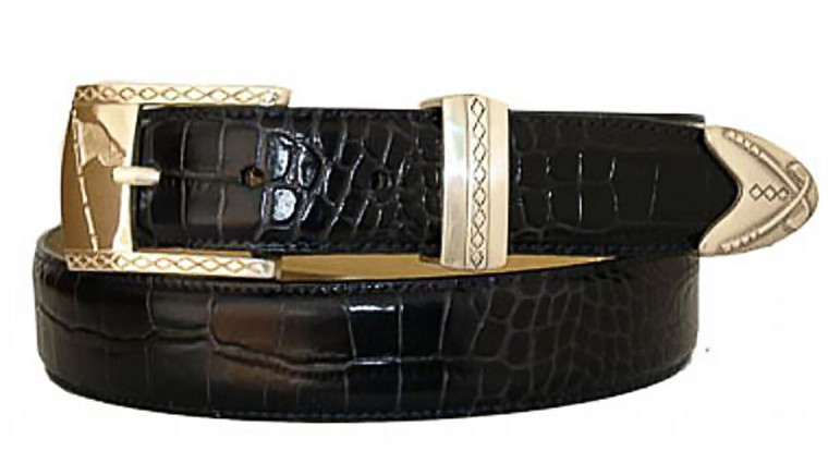 3476 Golf Italian Calfskin Leather Designer Dress Belt 1-1/8"(30mm) Wide