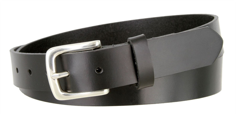 2545 Casual One Piece Leather Dress Belt 1-1/8"(30mm) Wide