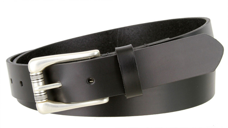 2546 Casual One Piece Leather Dress Belt 1-1/8"(30mm) Wide