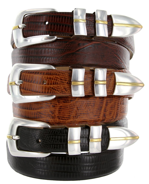 2108  Italian Calfskin Genuine Leather Designer Golf Dress Belt (24/29) Taper