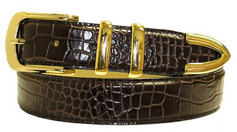3059 Italian Calfskin Leather Designer Golf Dress Belt 1-1/4"(32mm) Wide