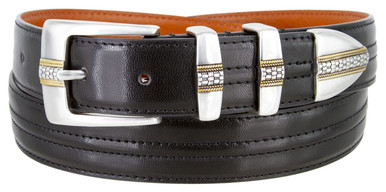 小物 double W leather belt NWT Brunello Cucinelli Kid Croc Leather Western Belt W