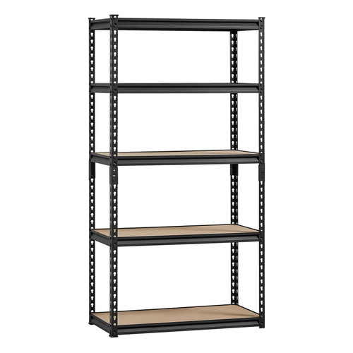 Storage Shelves, 2000 lbs, 5 Tier Garage Storage Shelving, 16" D x 32" W x 62.8" H Adjustable Metal E415-MDBSXHJ16326G0P9FV0