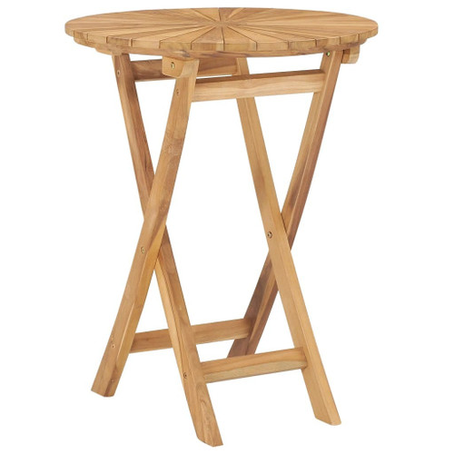 Folding Patio Table  23.6" Solid Teak Wood A949-49437