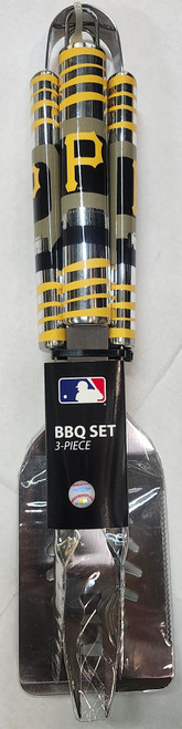 Pittsburgh Pirates Utensil Set Grilling BBQ Stainless Steel 3 Piece CO Z157-5460366756