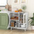 Kitchen Sideboard with Glasses Holder for Living Room Dining Room-White B593-JV11455