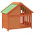 Dog Kennel Brown and Green Solid Pine Wood, Plywood A949-172267