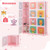 12 Cube Kids Wardrobe Closet with Hanging Section and Doors-Pink - Color: Pink D681-JZ10133PI