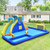 6-in-1 Inflatable Water Slide Jumping House without Blower - Color: Blue D681-OP70805