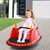 12V Electric Kids Ride On Bumper Car with Flashing Lights for Toddlers-Red - Color: Red D681-TQ10161US-RE