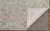8' X 10' Ivory Tan and Blue Abstract Power Loom Worn Faded Area Rug With Fringe N270-567583