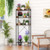 Costway Over The Toilet Storage Rack with Hooks and Adjustable Bottom Bar-Rustic Brown - Color: Rus D681-WalmartJV11000CF