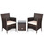 3 Pcs Outdoor Rattan Wicker Furniture Set-Beige - Color: Beige D681-HW63850BN