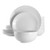 Elama Luna 18 Piece Porcelain Dinnerware Set in White D970-EL-LUNA18
