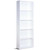 Modern 5-Tier Bookcase Storage Shelf in White Wood Finish Q280-CWMDBCN18140421