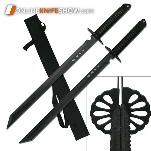 hk-6183-dual-real-ninja-sword-fixed-blade-knives