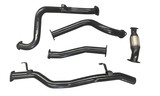 VDJ 4.5L V8 Single Cab Landcruiser 3" black painted turbo back exhaust pipe only design 