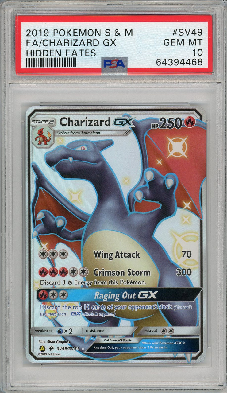 Charizard GX (#SV49) - Hidden Fates - PSA 10 - Forge and Fire Gaming