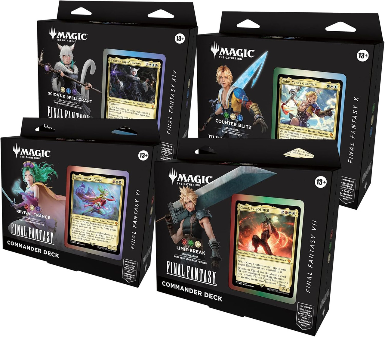 Final Fantasy Commander - Set of 4 Decks - Forge and Fire Gaming