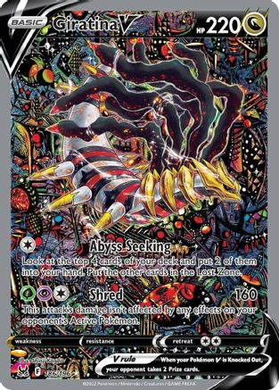Giratina V (Alternate Full Art) 186/196 - SWSH11 Lost Origin