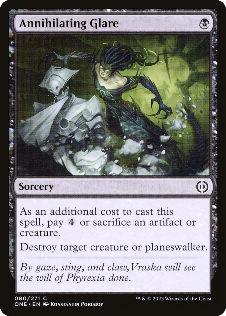 Annihilating Glare (Foil) [ONE-0080F] - Forge and Fire Gaming