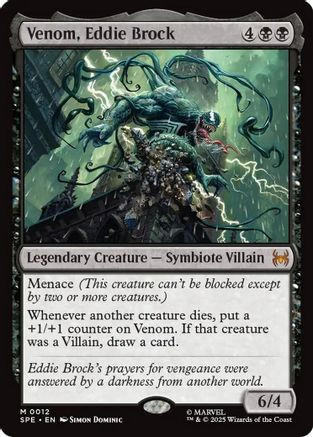 Venom, Eddie Brock [SPE, MAR-0012] - Forge and Fire Gaming