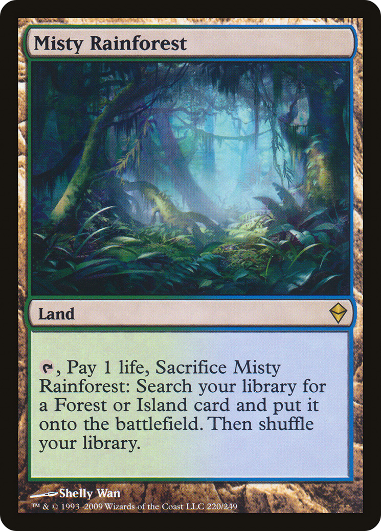 霧深い雨林　 ZNE英語foil Misty Rainforest (Foil) [ZEN-0220F] - Forge and Fire Gaming